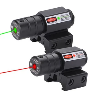 Mini celownik laserowy z czerwoną i zieloną kropką z mocowaniem taktycznym