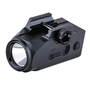 Latarka pistoletowa Mini LED z możliwością ładowania przez USB, o mocy 600 lm
